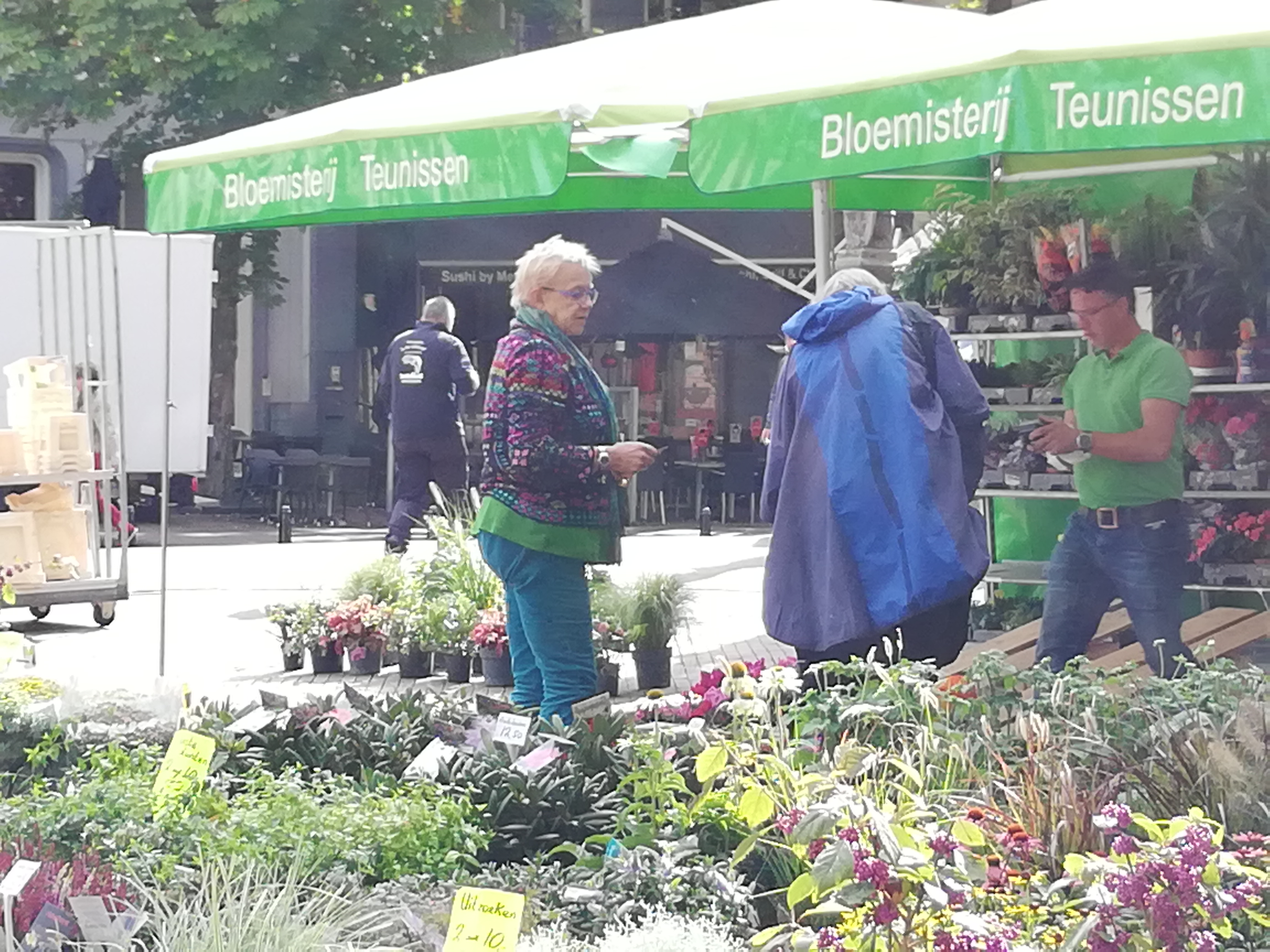 Hendrickje op de markt in Deventer 2020